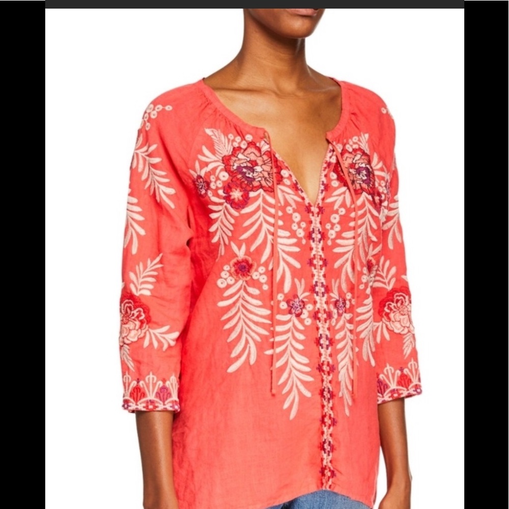 Johnny Was Maya Blouse Size S